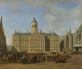 Town Hall on the Dam, Amsterdam, The Netherlands, Gerrit Adriaensz. Berckheyde, 1693