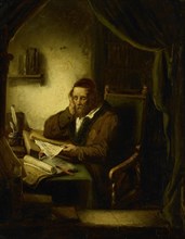Old Man in his Study, George Gillis Haanen, 1833