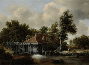 A Watermill, Meindert Hobbema, c. 1664