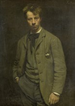 Portrait of Albert Verwey, Jan Veth, 1885