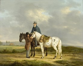 Two Riders in a Landscape, Anthony Oberman, 1817