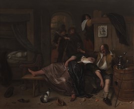 The Drunken Couple, Jan Havicksz. Steen, c. 1655 - c. 1665