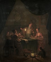 A Musical Party by Candlelight, Michiel Versteegh, 1786 - 1820