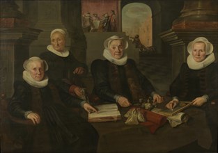 Three Regentesses and the â€òHouse Motherâ€ô of the Amsterdam Lepersâ€ô Asylum, Werner van den