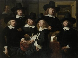 Six Regents with the Porter of the Nieuwe Zijds Huiszittenhuis in Amsterdam, 1657, The Netherlands,