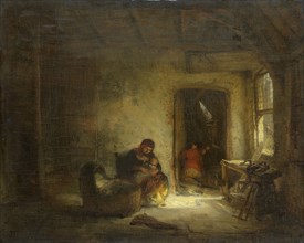 Sunny room, EugÃ¨ne FranÃ§ois de Block, 1830 - 1893