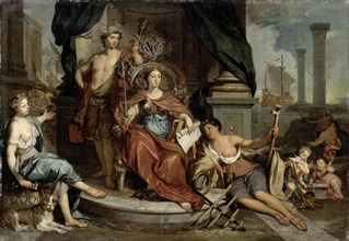 Apotheosis of the Dutch East India Company, Allegory of the Amsterdam Chamber of Commerce of the