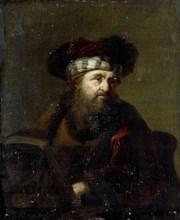 A Man in Oriental Costume, Portrait of a Rabbi, after Ary de Vois, after 1716
