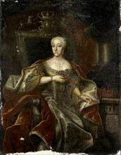 Portrait of Princess Charlotte Amalie, Daughter of Frederick IV, King of Denmark, Anonymous, 1755 -