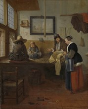 The Tailorâ€ôs Workshop, Quiringh Gerritsz. van Brekelenkam, 1661