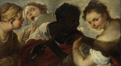 Four Female Musicians, Luca Giordano, 1658 - 1660