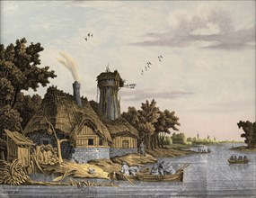 Mill along a River, Jonas Zeuner, 1770 - 1814