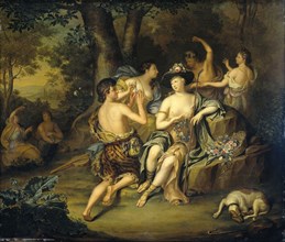 Shepherds and Shepherdesses in a Landscape, Hieronymus van der Mij, c. 1735