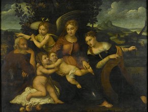 Holy Family with Saint Catherine, attributed to Francesco Torbido, c. 1525