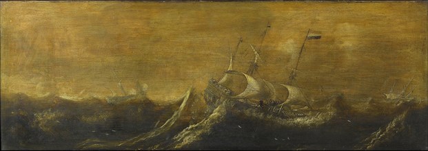 Ships in the Storm, attributed to Andries van Eertvelt, 1600 - 1652