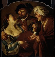 Matchmaker, copy after Dirck van Baburen, after 1623