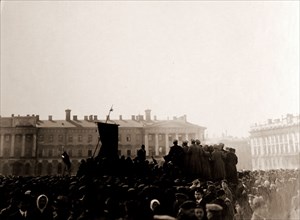 May 1st 1917, Petrograd, Saint Petersburg, Russia. History of the Russian Revolution