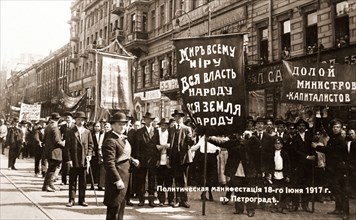 Demonstration on the Nevsky Prospect, at Petrograd, Saint Petersburg, 18th June 1917, History of