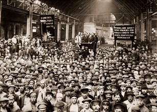 Putilov Plant, Petrograd, Saint Petersburg, meeting of workers, July 1920, History of the Russian