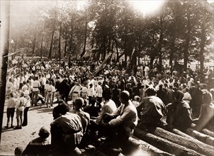 Spartakiad, Petrograd, Saint Petersburg, Summer 1920, Russia, sporting event was organized to