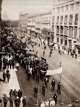 Demonstration on the Nevski Prospect, Petrograd, Saint Petersburg Russia

. At the bottom of the