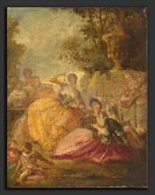 French 18th Century, Divertissement, 18th century, oil on canvas