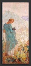 Odilon Redon, Pandora, French, 1840 - 1916, 1910-1912, oil on canvas