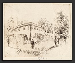 Joseph Pennell, Fourth Street, Meeting House, Philadelphia, American, 1857 - 1926, 1920, etching