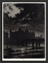 Joseph Pennell, Whitehall Court, American, 1857 - 1926, 1903, etching