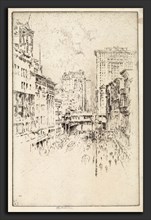 Joseph Pennell, Forty-Second Street, American, 1857 - 1926, 1904, etching