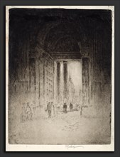 Joseph Pennell, West Door, St. Paul's, American, 1857 - 1926, 1903, etching