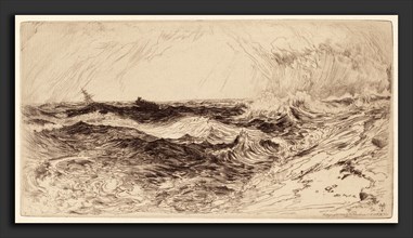 Thomas Moran, The Resounding Sea, American, 1837 - 1926, 1886, etching