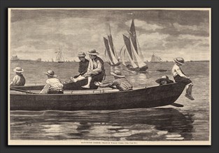 after Winslow Homer, Gloucester Harbor, published 1873, wood engraving on newsprint