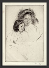 Mary Cassatt, The Picture Book (No. 1), American, 1844 - 1926, c. 1901, drypoint