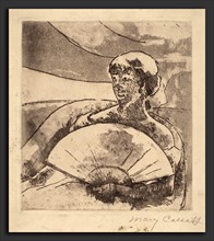 Mary Cassatt, In the Opera Box (No. 3), American, 1844 - 1926, c. 1880, soft-ground etching and