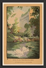 Rachael Robinson Elmer, Hotel Plaza from Central Park, American, 1878 - 1919, 1914, halftone offset