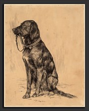 Arthur B. Davies, Aldrich's Dog, American, 1862 - 1928, late 1880s, pen and black ink touched with
