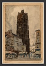 Frank Myers Boggs, Dunkerque, American, 1855 - 1926, early 1920s, watercolor, black chalk and