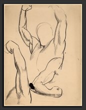 George Bellows, Arms of a Boxer, American, 1882 - 1925, 1916, black chalk on wove paper