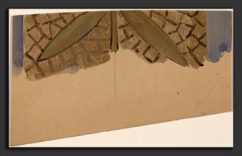 Charles Sprague Pearce, Study for a Border Design [recto], American, 1851 - 1914, 1890-1897,