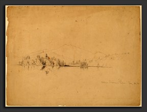 Homer Dodge Martin, Upper Saranac Lake, American, 1836 - 1897, 1861, graphite on wove paper