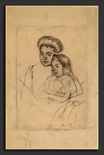 Mary Cassatt, The Picture Book (No. 1), American, 1844 - 1926, c. 1901, graphite