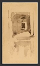 James McNeill Whistler, A Doorway in Ajaccio, American, 1834 - 1903, 1901, brush and gray wash on