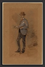 James McNeill Whistler, Harper Pennington, American, 1834 - 1903, 1880-1882, chalk and pastel on