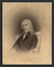 John Vanderlyn, Portrait of a Seated Man, American, 1775 - 1852, c. 1800, black chalk on bristol