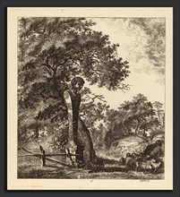 Salomon Gessner, Wooded Landscape with a Herd of Goats and a Herm, Swiss, 1730 - 1788, 1764,