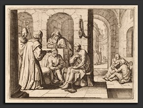 Conrad Meyer, Consolation of the Imprisoned, Swiss, 1618 - 1689, etching with engraving on laid
