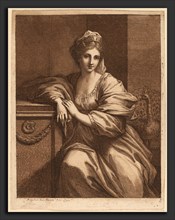 Angelica Kauffmann, Juno, Swiss, 1741 - 1807, published 1780, etching and aquatint in brown on laid