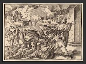 Christoph Murer, The Four Horsemen of the Apocalypse, Swiss, 1558 - 1614, published 1630, woodcut