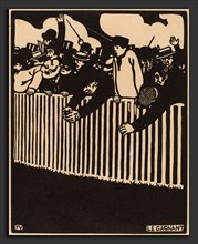 Félix Vallotton, Le Gagnant (The Winner), French, 1867 - 1939, 1898, woodcut in black on japan